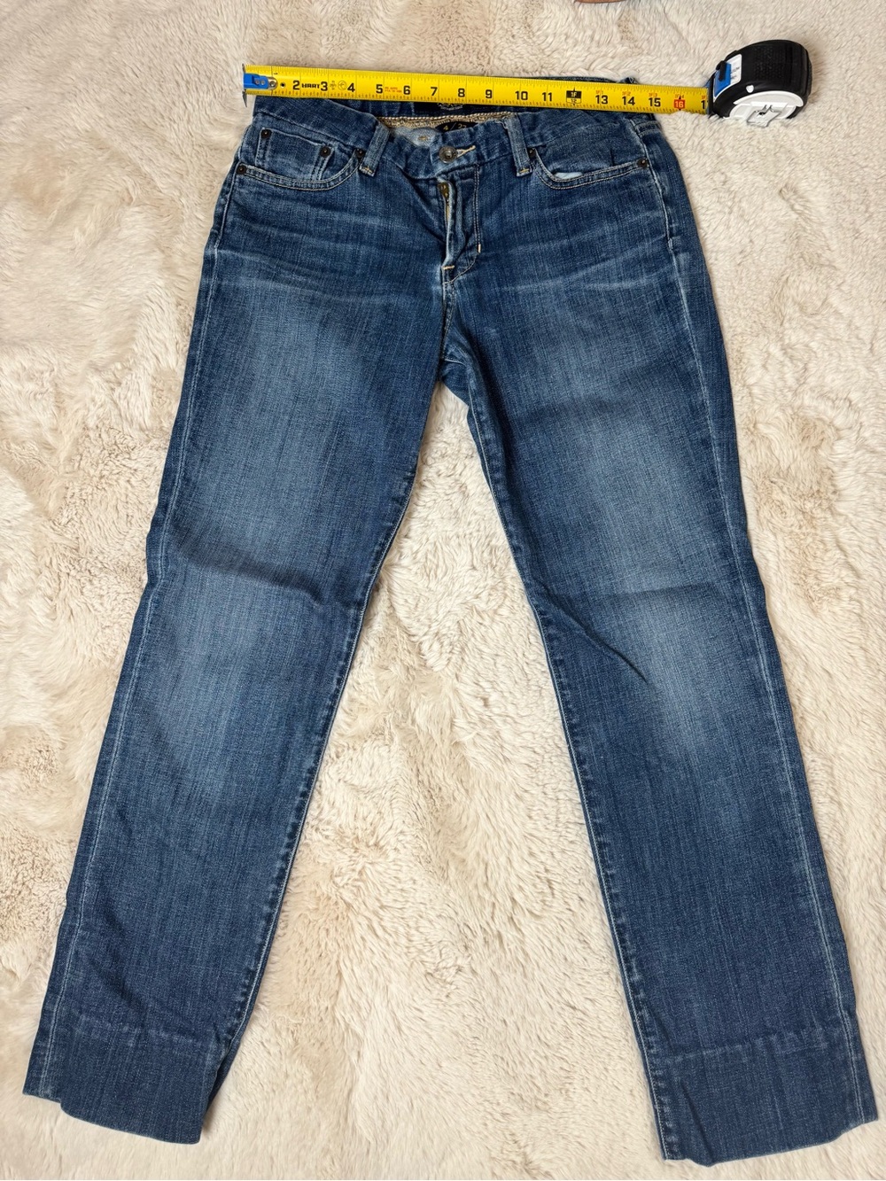 Lucky Brand Women's Straight Leg Jeans in Dark Blue Wash
